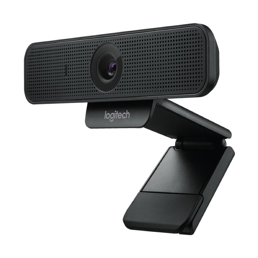 Logitech C925e Webcam, HD 1080p/30fps Video Calling, Light Correction, Autofocus, Clear Audio, Privacy Shade, Works with Skype Business, PC/Mac/Laptop/Macbook - Black